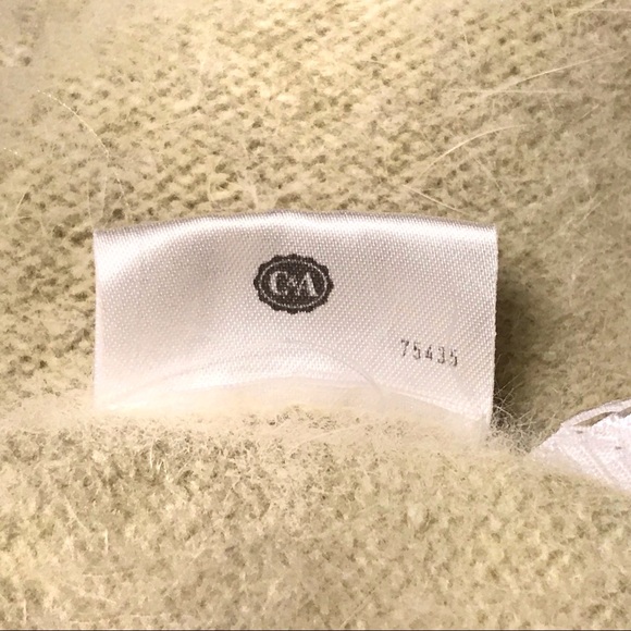 Angora Vintage Soft Fuzzy Knit Turtleneck Light Mint - Picture 9 of 11